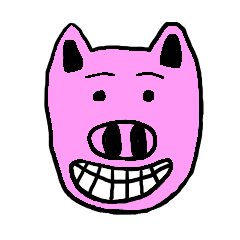 Funny pig.