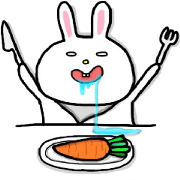 White Rabbit and Black Cat White Rabbit and Black Cat