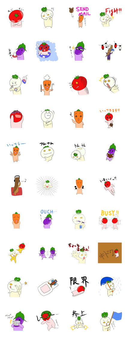 Vegetables The second Vegetables The second