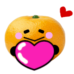 Object stamp- Furit Orange Valentine