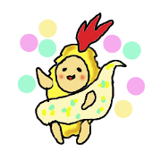 A fried prawn and Pleasant friends.