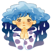 Weather people stamp