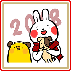 Lazy Rabbit & Mr.Chu CNY Stickers