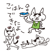 Rough Cat Stickers