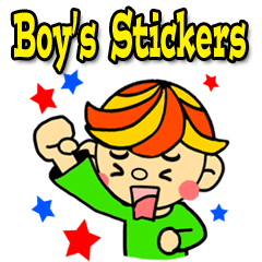 Boy's Stickers (English ver.)