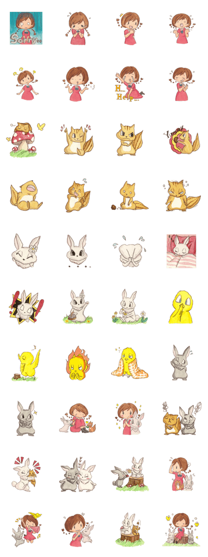 Little picture in watercolors sticker Little picture in watercolors sticker