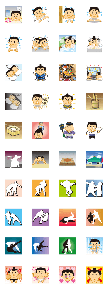 Everyday of sumo wrestlers Everyday of sumo wrestlers