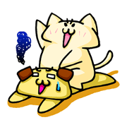 Toshi cat and Ken dog Toshi cat and Ken dog
