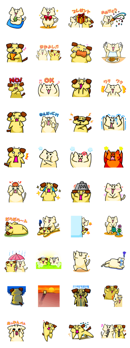 Toshi cat and Ken dog Toshi cat and Ken dog