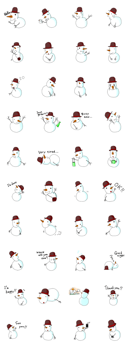 Live with snowman Live with snowman