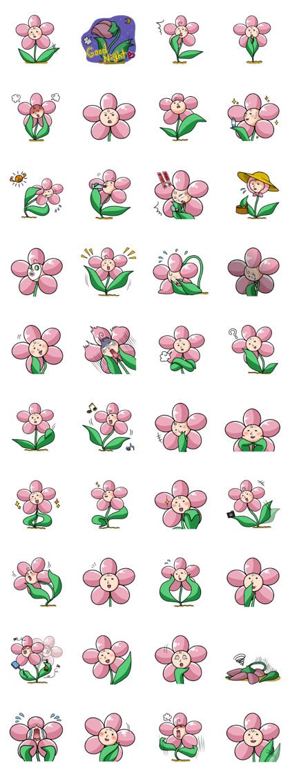 The cosmetics flower