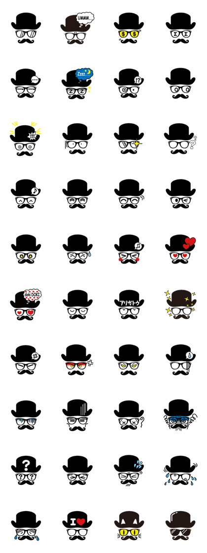 moustache and glasses gentleman