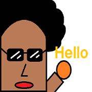 afro glass man afro glass man