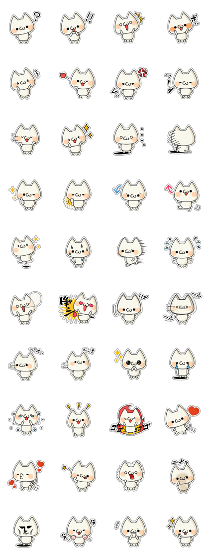 The collection of reaction of a cat