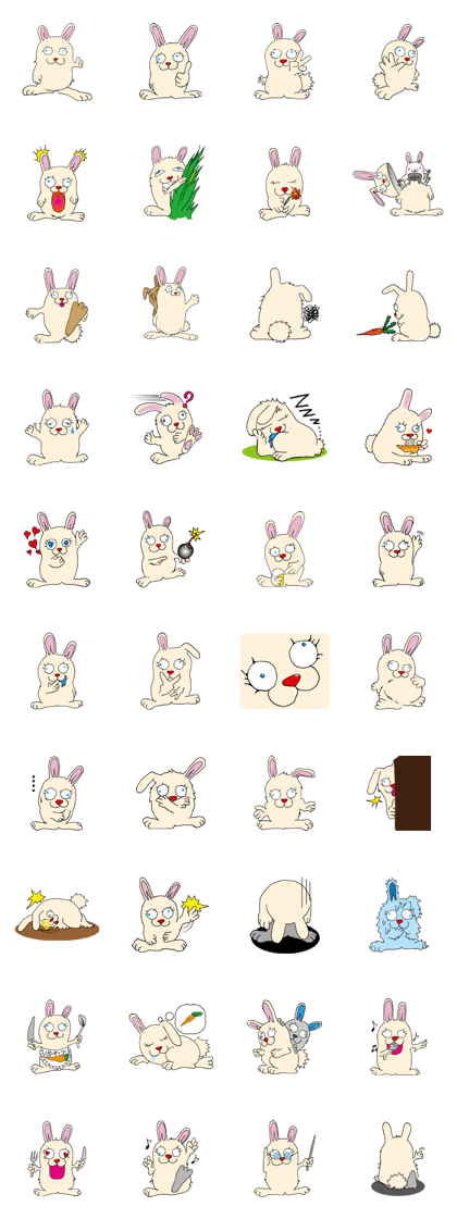 rabbite Sticker rabbite Sticker