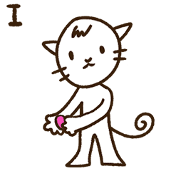 relaxed white cat's life