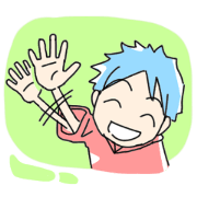 Naoshi's Stamp [Blue Hair Boy]