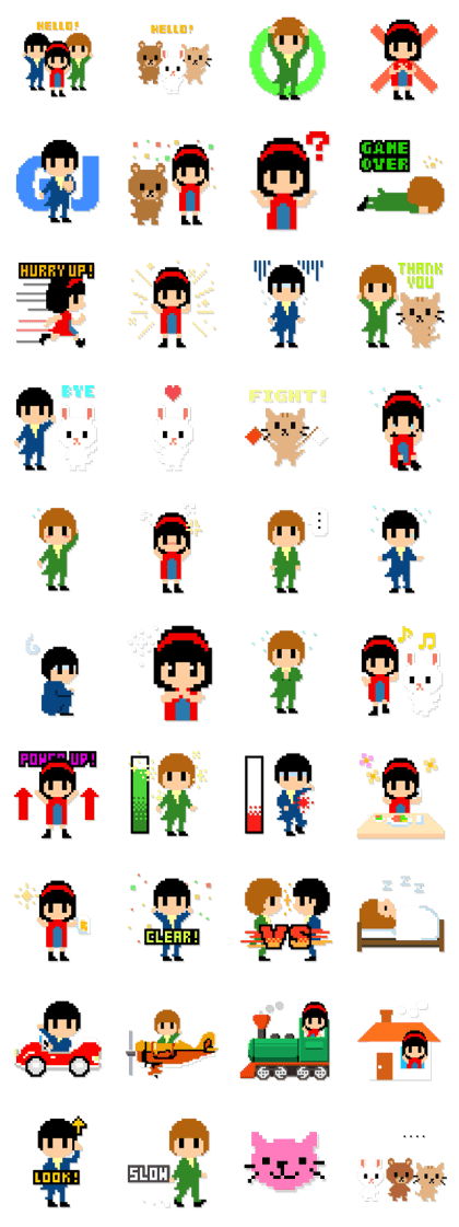 YMCK 8bit Stickers YMCK 8bit Stickers