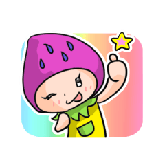 いちごの妖精 英語版 Line スタンプ Line Store