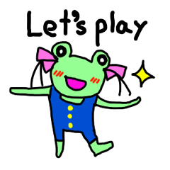 Chi-chan of frog English version