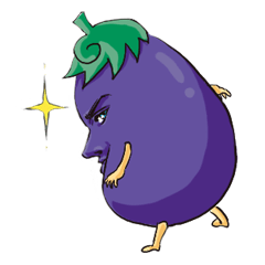 A handsome eggplant