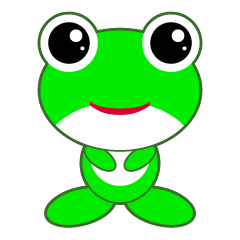 pretty frogs -Green version-