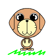 Sticker of dog character Dickey
