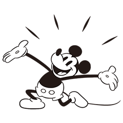 Mickey Mouse Monochromatic Merriment Line Stickers Line Store