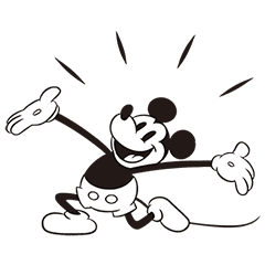 Mickey Mouse Monochromatic Merriment Line Stickers Line Store
