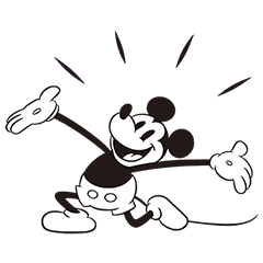 Mickey Mouse Monochromatic Merriment Line Stickers Line Store