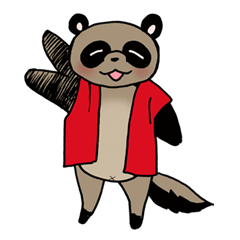 Magical Raccoon dog Sticker