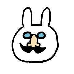ヒゲ眼鏡うさぎ Line スタンプ Line Store
