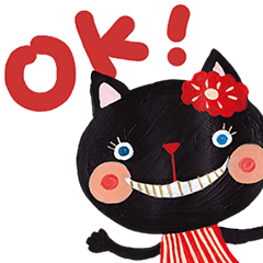 Bruno-Dolls Cheerful Cats Sticker