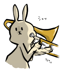 A rabbit appealing for something