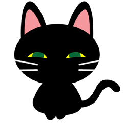 Black cat Kuronyan of Kishu