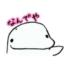 ぼやくぜ 白イルカさん Line スタンプ Line Store