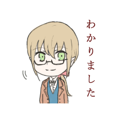 Prototype of original characters sticker