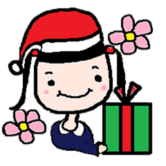 ツインテールのクリスマスサンタとトナカイ Line スタンプ Line Store ツインテールのクリスマスサンタとトナカイ Line スタンプ Line Store