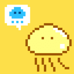 ぴくせるくらげ Ver えもじ Lineクリエイターズスタンプ Stamplist ぴくせるくらげ Ver えもじ Lineクリエイターズスタンプ Stamplist