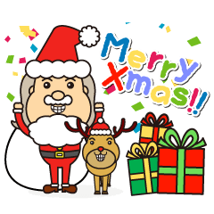 Sticker of Santa Claus