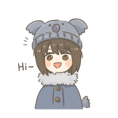Girl With Koala Beanie (English)