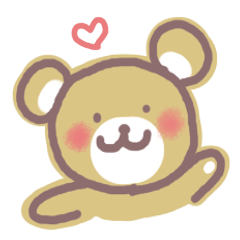 Sticker of Cute bear