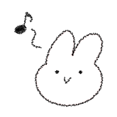 Baby rabbit sticker
