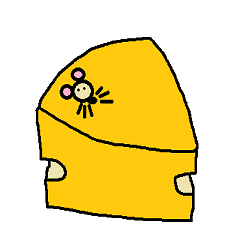 Cheese and mouse Sticker 1