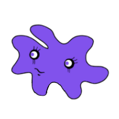 Cute colorful amoeba
