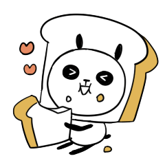 Panda bread sticker