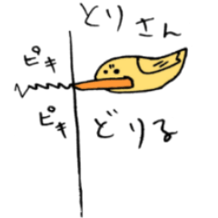 Angry-torisan and Con-chan Sticker