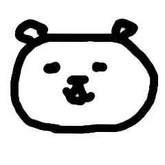 Dorry  Sticker of a surreal white bear