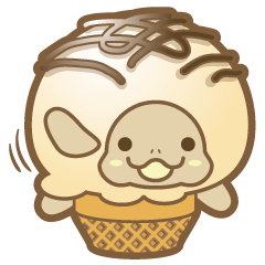 Take it easy! Ice turtle cream