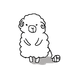 fluffy sheep man